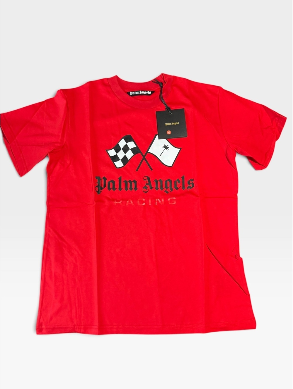 Palm Angels red Racing logo T-shirt